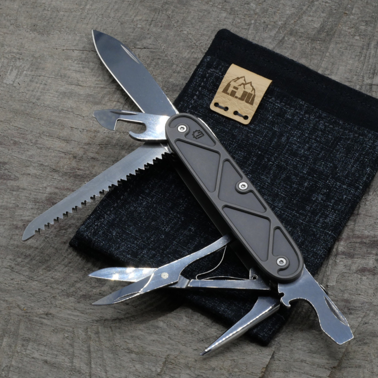 TITAN - TRIANGLE dark wash - FARMER X- Titan Grade 5  (Ti 6AI 4V)  - 93mm